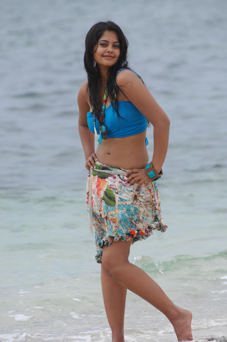 bindu madhavi in spicy beach song actress pics